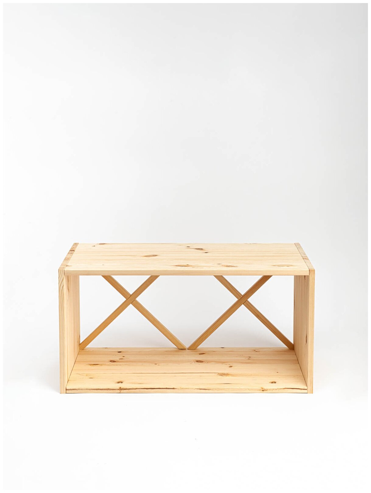 фото Полка куб KETT-UP ECO Apelvik 78*39см, KU351.2, деревянная, натур