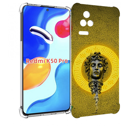 Чехол MyPads статуя версачи для Xiaomi Redmi K50 / K50 Pro задняя-панель-накладка-бампер