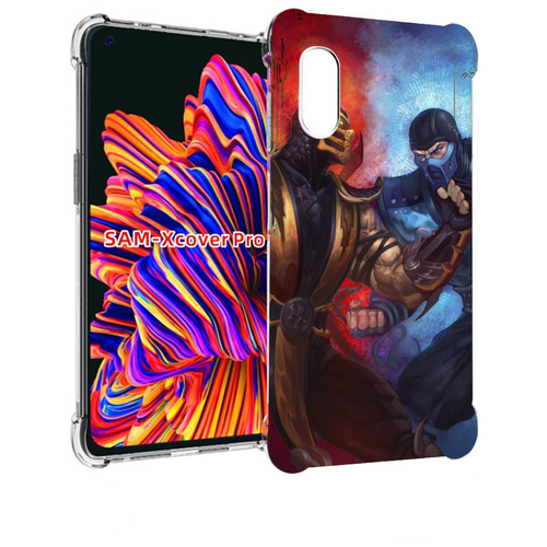 Чехол MyPads Mortal Kombat art для Samsung Galaxy Xcover Pro 1 задняя-панель-накладка-бампер чехол mypads mortal kombat 2 мужской для samsung galaxy xcover 5 задняя панель накладка бампер