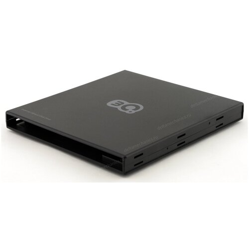 Внешний корпус для DVD-привода ноутбука, SATA, 9.5мм, 3Q T905-AB, Black, USB 2.0