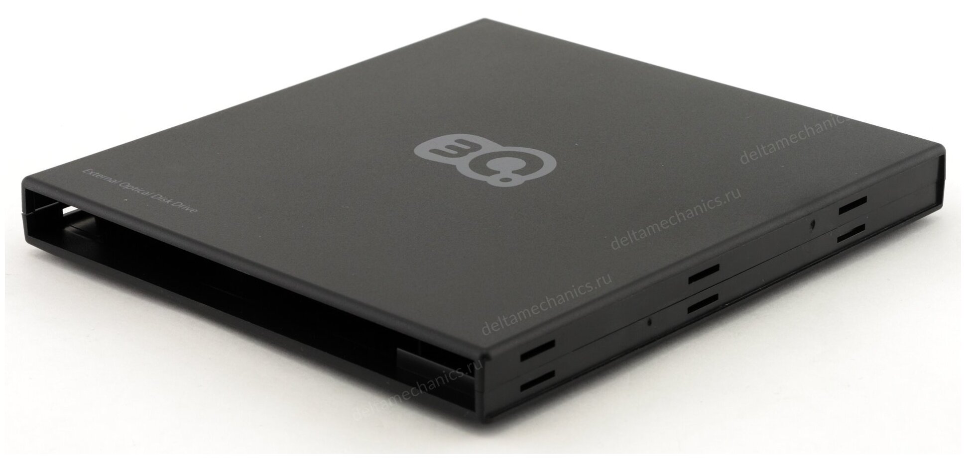 Внешний корпус для DVD-привода ноутбука, SATA, 9.5мм, 3Q T905-AB, Black, USB 2.0