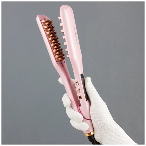 Щипцы-гофре вафельница для прикорневого объема волос ProMozer MZ-7099керамическое покрытие полотенLED индикатор и регулировка температуры 100-230C 199000₽