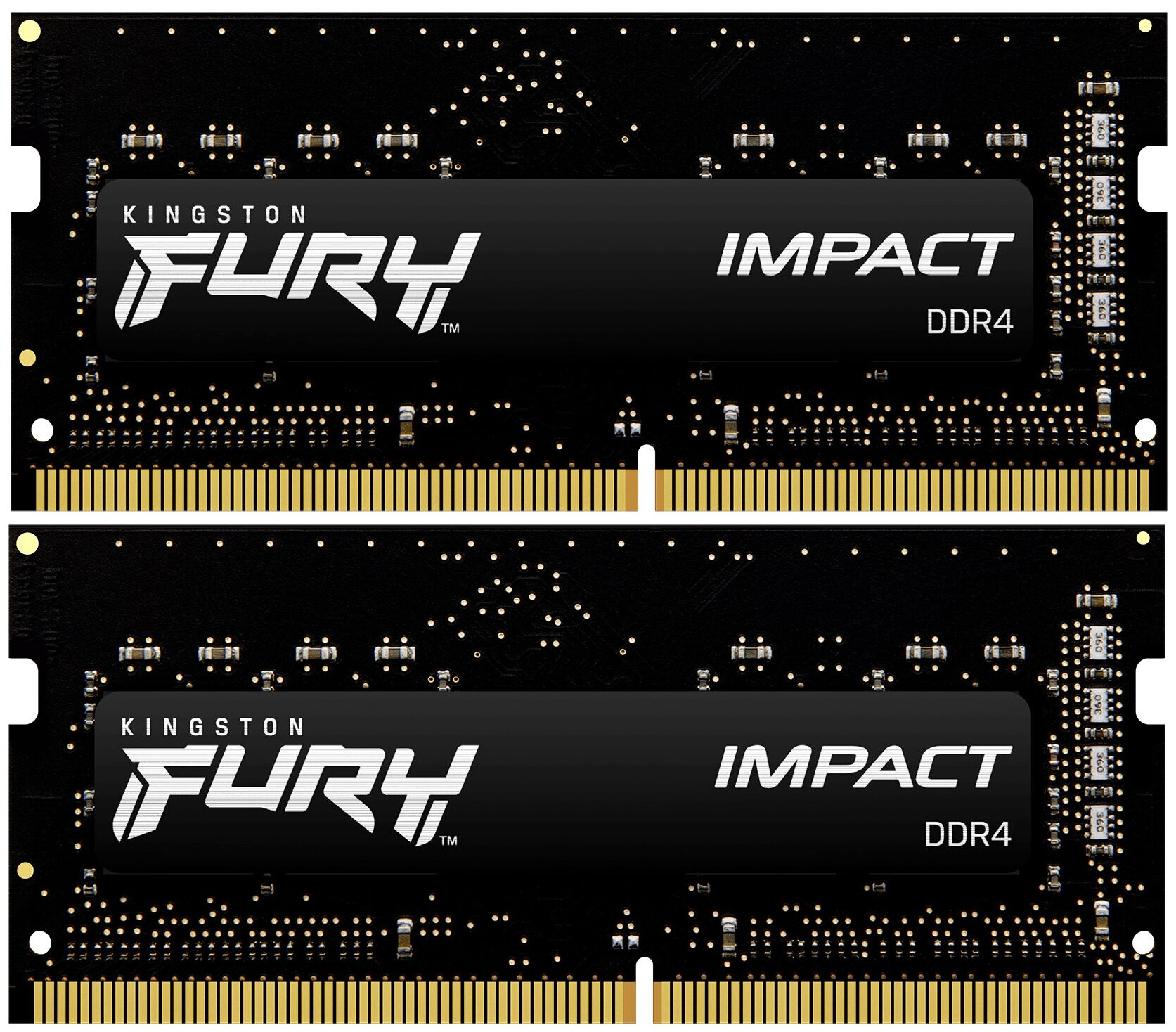 Kingston DRAM 16GB 3200MHz DDR4 CL20 SODIMM (Kit 2x8Gb) FURY Impact KF432S20IBK2/16