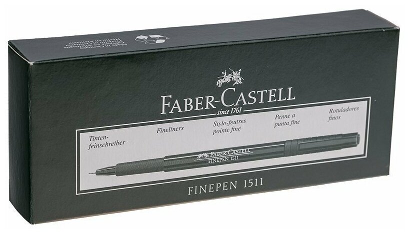 Ручка капиллярная (0,4 мм) "Finepen 1511", черная (151199) Faber-Castell - фото №20