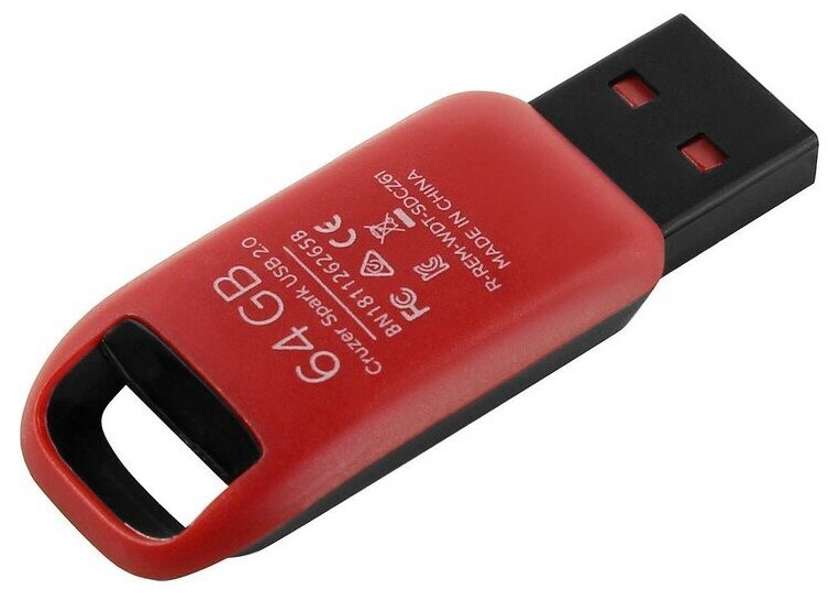 Флешка SanDisk 64GB SDCZ61-064G-G35 Cruzer Spark черная