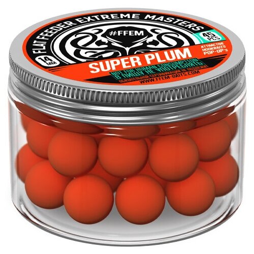 FFEM Бойлы плавающие Pop-Up 14mm Super Plum (45шт) ликвид ffem zig rig cloud red machine r 1 300 ml