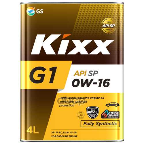 Моторное масло Gs Oil Kixx G1 0W-16 SP, 4 л