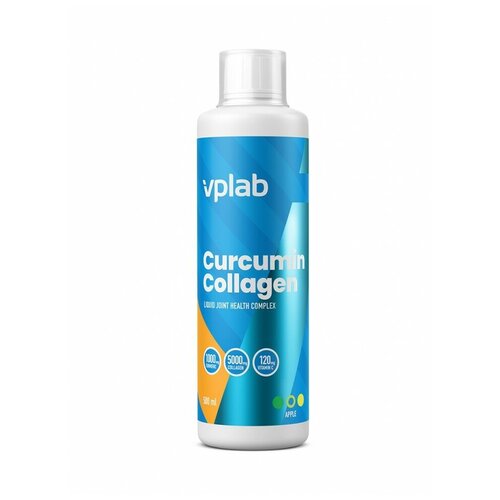 фото Куркумин и коллаген vplab curcumin collagen 500 мл (40 порций), яблоко