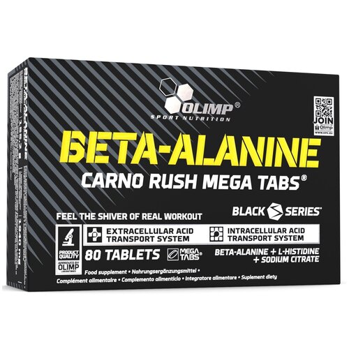 BETA-ALANINE OLIMP BETA-ALANINE CARNO RUSH MEGA TABS 80 таблеток, Нейтральный