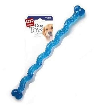 Игрушка для собак GiGwi Косточка резиновая длинная 48 см (1 шт) - фотография № 7