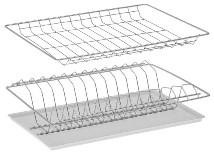 Комплект посудосушителей с поддоном для шкафа 40 см, 36,5×25,6 см, цвет хром