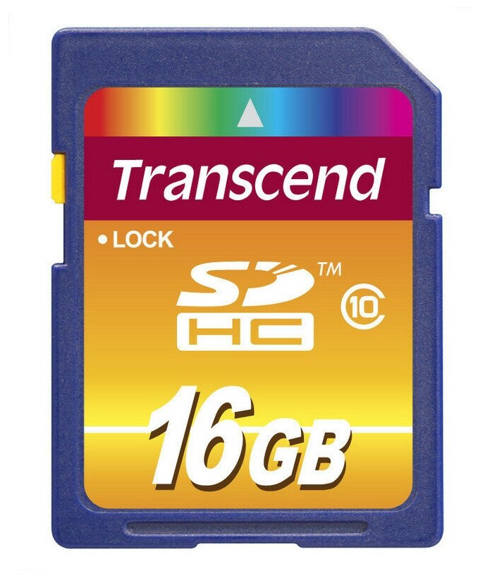 Карта памяти Transcend Premium SDHC 16Gb UHS-I Cl10, TS16GSDHC10, 1 шт.