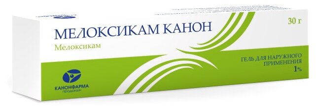 Мелоксикам Канон гель д/нар. прим., 1%, 30 г