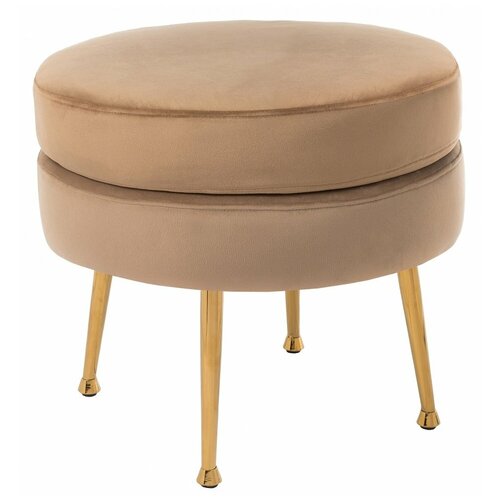 Woodville Woodville Пуф Viko-П dark beige 49*49*43 Золотой /Бежевый /Натуральный