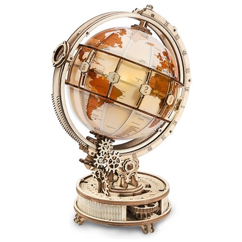 Сборная модель ROKR Luminous Globe ST003 robotime rokr музыкальная шкатулка 3d деревянная головоломка сборная модель строительные наборы игрушки для детей подарки на день рождения amk