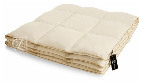 Одеяло «Sandman» теплое 15-спальное (140х205) серый пух сибирского гуся/батист
