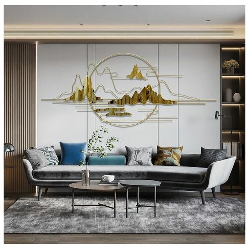 Настенное панно из металла Горный воздух 640мм1500мм 26370₽