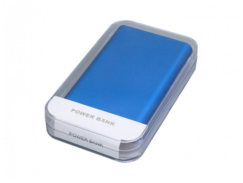 Универсальное зарядное устройство 8 000 MAH power bank под нанесение (Синий / Blue, PBM02)