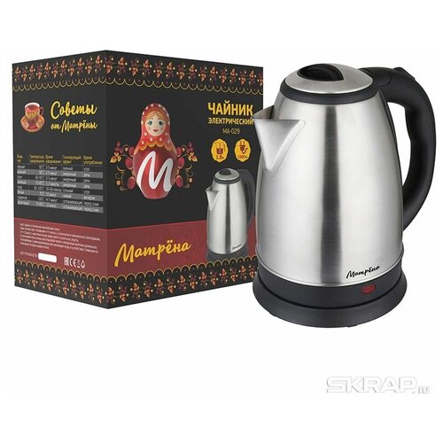 Чайник электрический 18Л 1500ВТ диск нерж СТ 5964 матрена 193600₽
