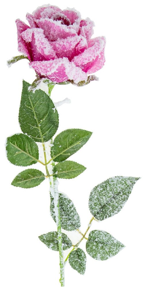 Цветок искусственный 210-201 "Роза" длина 62 см