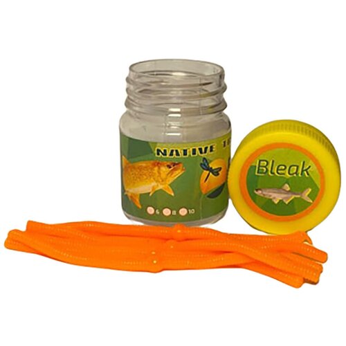 Силиконовая приманка Доширак Fish Season 105мм Цвет Оранжевый PA30 Ароматизатор Уклейка 6штуп 229₽