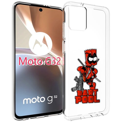 Чехол MyPads Барт-Пул для Motorola Moto G32 задняя-панель-накладка-бампер