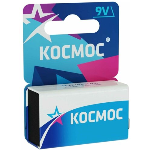 Батарейки Космос 6F22 9V Zinc Carbon KOC6F221BL