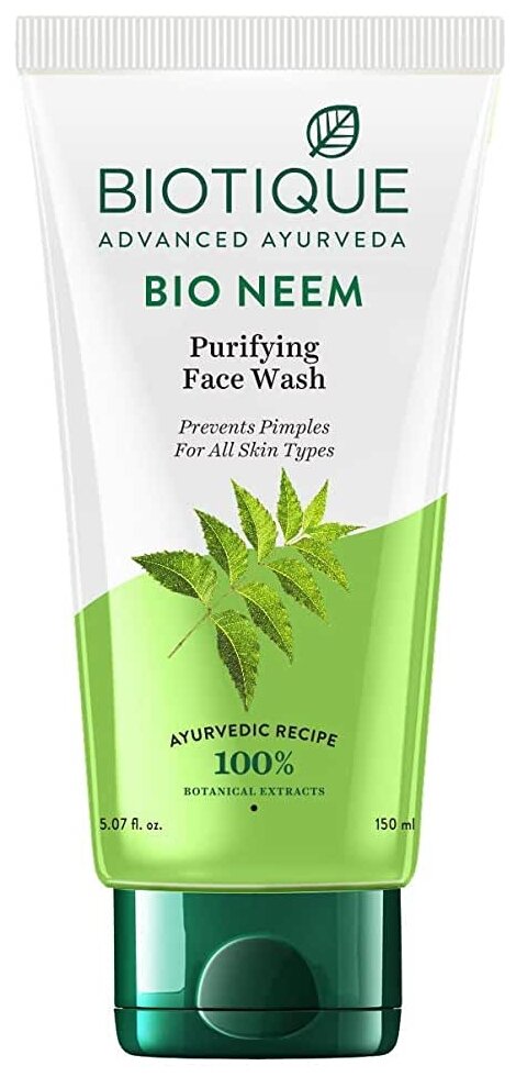 Biotique гель для умывания с нимом Bio Neem, 150 мл, 180 г