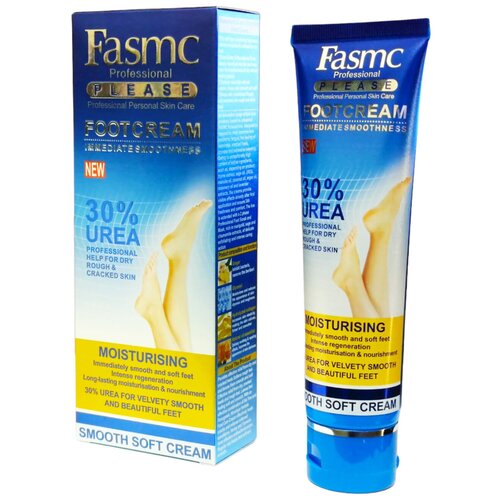 Fasmc Professional Please Foot Cream 30% Urea, крем для ног увлажняющий с мочевиной, мгновенная гладкость, 100 мл