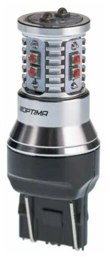 Светодиодная лампа Optima Premium (7443) MINI CREE-XBD CAN 50W, 12-24V (Красная)1 штука