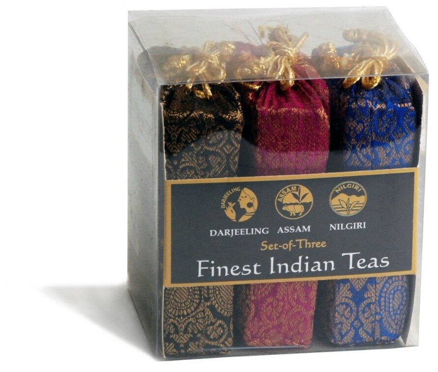 Чай ТМ "Голден Типс" - Индийский сет (Ассам, Дарджилинг, Нилгири), мешочки в пластике, Индия, 150 гр.