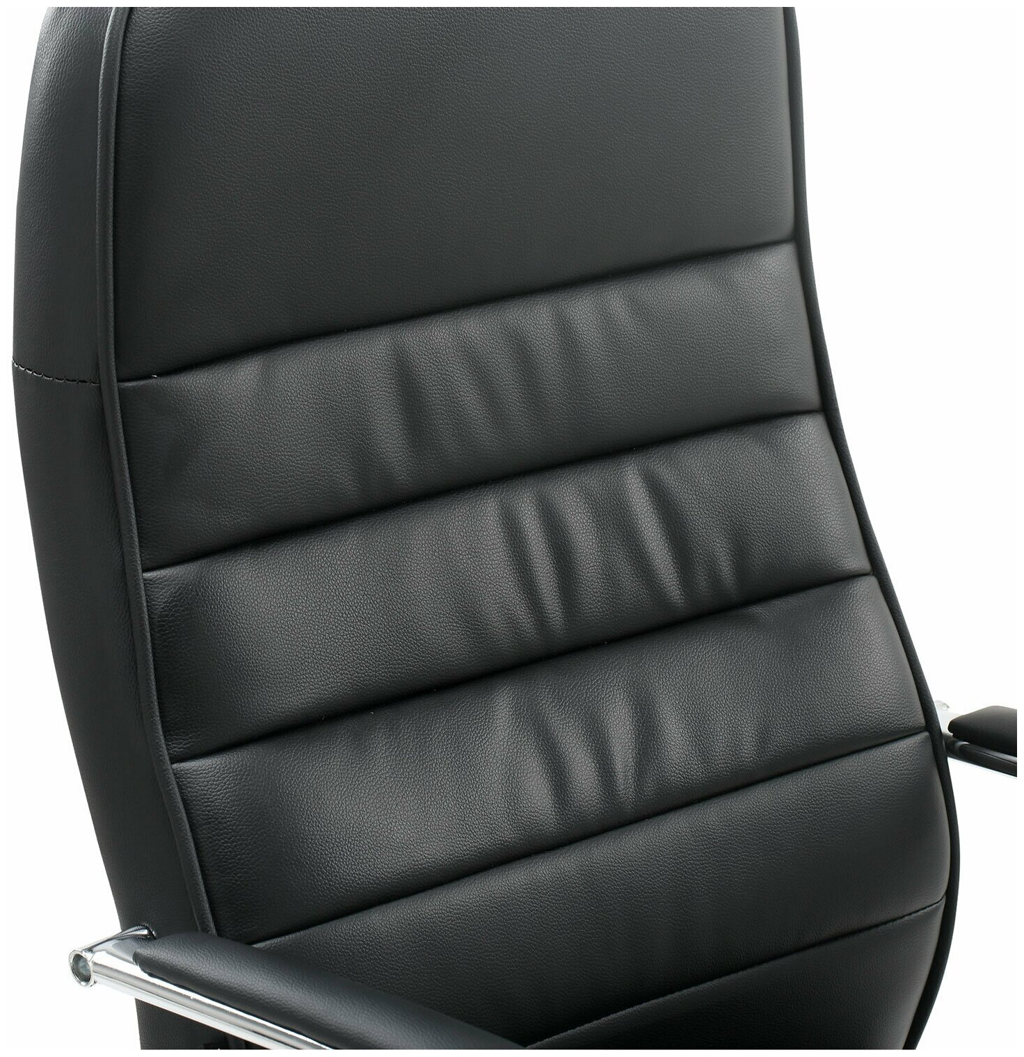 Кресло офисное BRABIX "Stark EX-547", экокожа, хром, черное, 531948 - фотография № 8