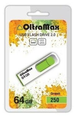 USB флэш-накопитель OLTRAMAX OM-64GB-250 64 Гб, зеленый