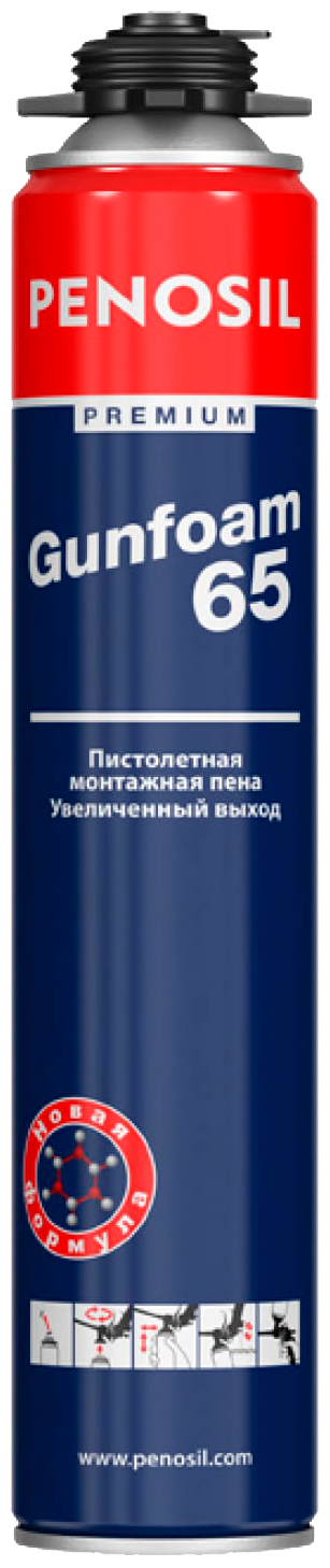 Профессиональная монтажная пена Penosil Premium Gunfoam 65 870 ml A1381Z 15984397 - фотография № 1