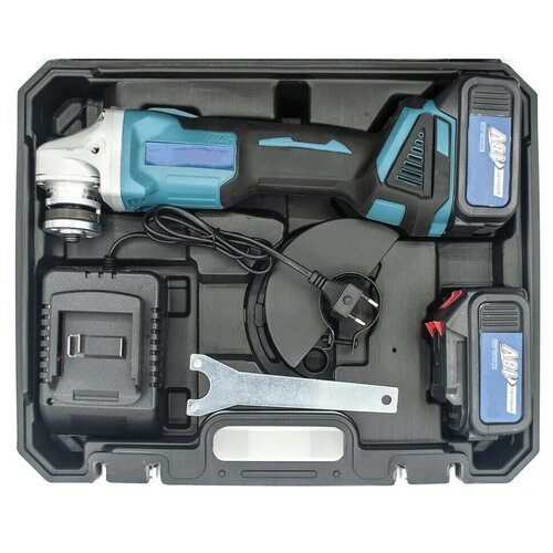 Бесщеточная угловая шлифмашина УШМ 125 круг2шт Li-ion аккумулятора40Ач зарядное устройство в кейсе 899000₽