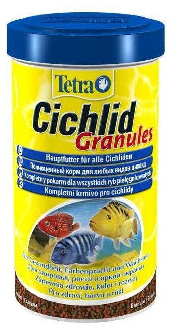 Корм для аквариумных рыб Tetra Cichlid Granules 500 мл (гранулы) - фотография № 17