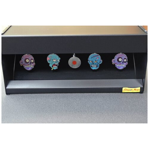 фото Мини тир автомат с биатлонными мишенями зомби сталь 1,5мм shoot man