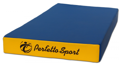 Мат гимнастический Perfetto sport Мат № 1 (100 х 50 х 10) " сине/жёлтый
