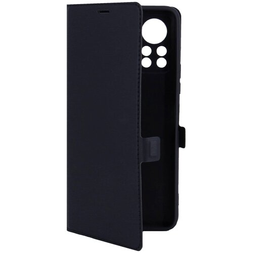 Чехол книжка на Infinix Hot 11S (Инфиникс Хот 11С) эко-кожа черный с функцией подставки отделением для пластиковых карт Book case Miuko