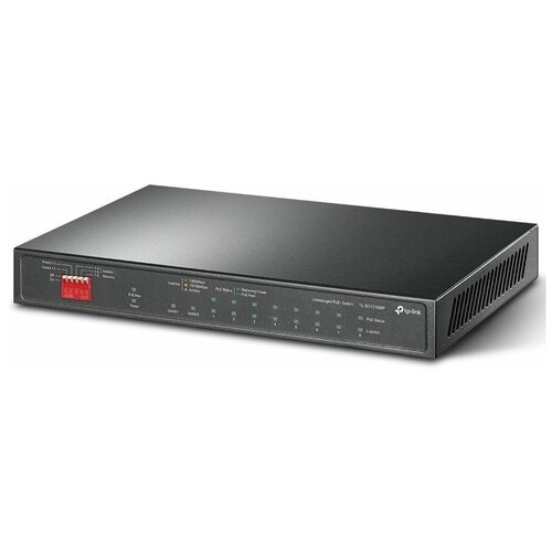Коммутатор TP-Link TL-SG1210MP 8 гигабитных портов PoE 2 гигабитных порта без PoE 1 гигабитный к 902000₽