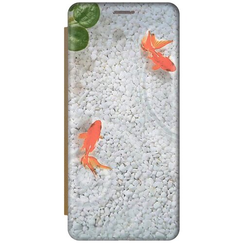 Чехол-книжка Золотые рыбки на Xiaomi Redmi 4X / Сяоми Редми 4Х золотой чехол книжка маки на xiaomi redmi 4x сяоми редми 4х золотой