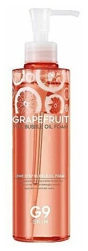 Масло-пенка для умывания с грейпфрутом Berrisom G9 Skin Grapefruit Vita Bubble Oil Foam 210g