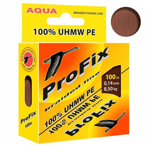 фото Леска-шнур aqua profix 100м 0,14мм коричневая