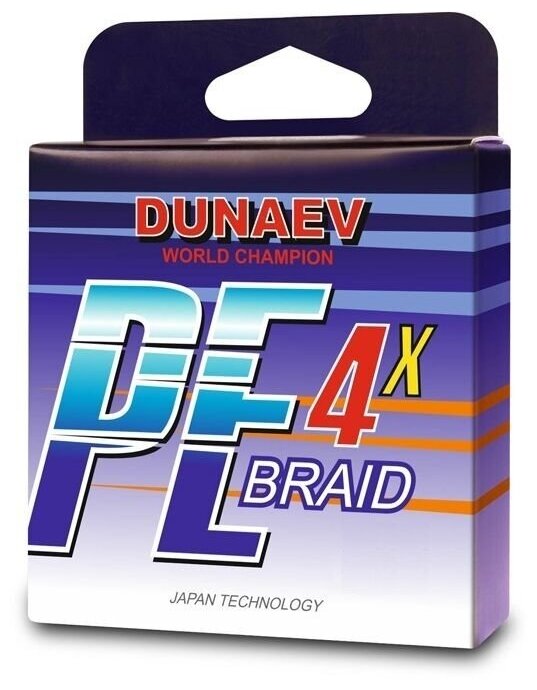 Шнур DUNAEV BRAID PE X4 150м 020мм (135 кг) ярко зелёный