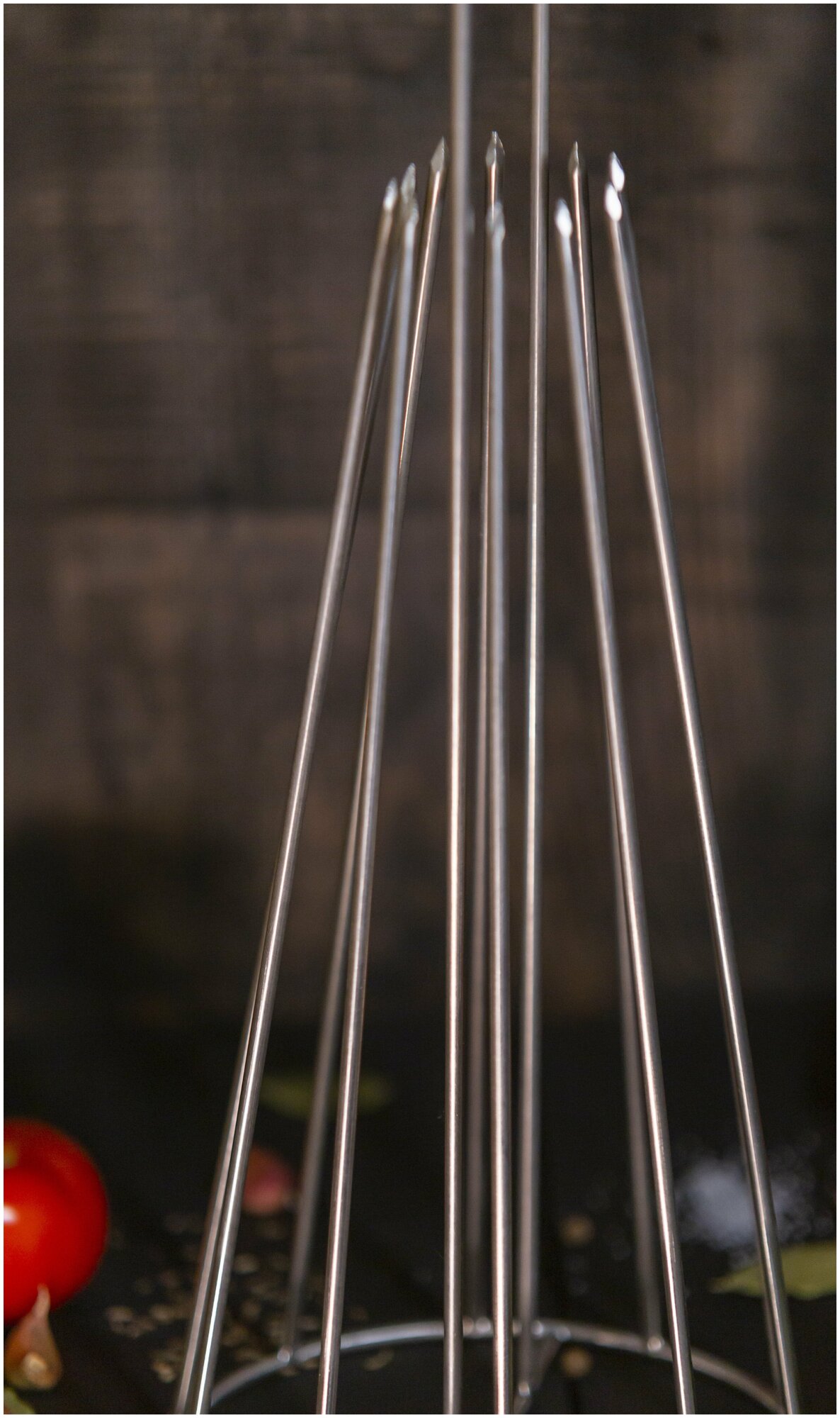 Шампурница ''Елочка'' D160*H440 8 шампуров, для Тандыра - фотография № 4