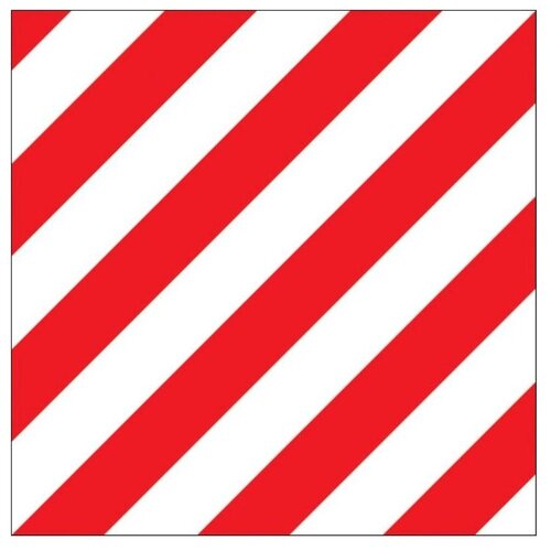 Знак для грузовиков с негабаритным грузом 400*400 мм