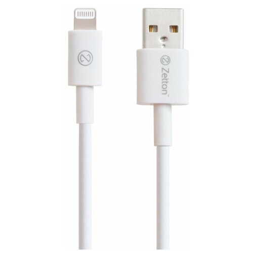 Кабель для iPhone USB - Lightning MFI Zetton дата кабель zetton usb a lightning mfi 1м white ztusbmfi3a8