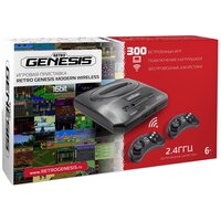 Игровая приставка SEGA Retro Genesis Modern Wireless + 300 игр + 2 беспроводных джойстика