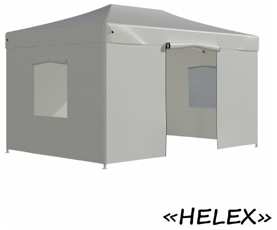 Helex Тент-шатер быстросборный Helex 4335 3x4,5х3м полиэстер белый - фотография № 12