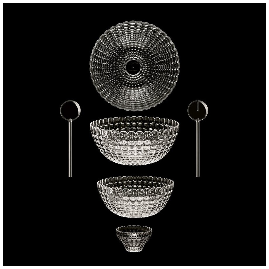 Салатница Tiffany L серая, Guzzini - фото №4